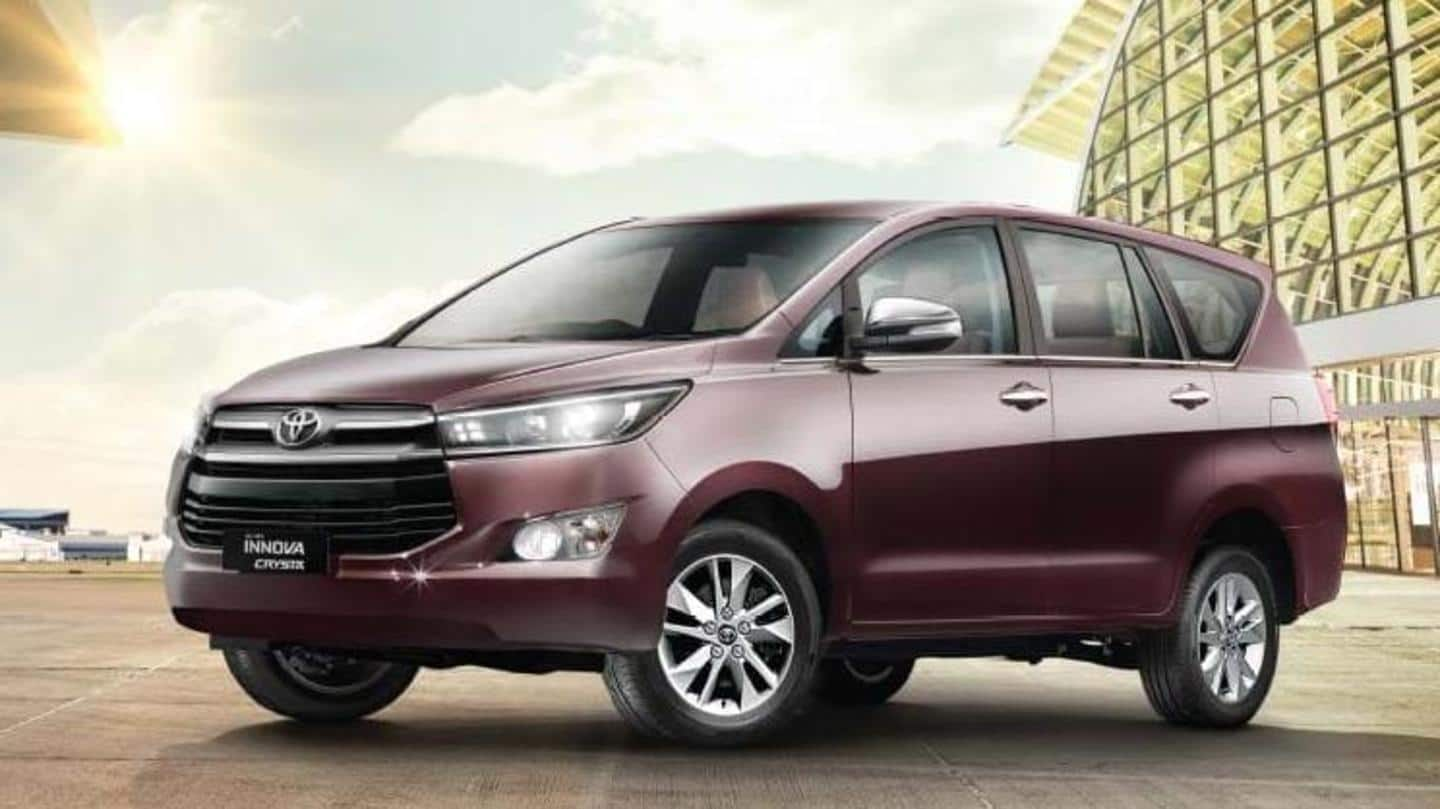 Toyota Innova Crysta (facelift) revealed in leaked images