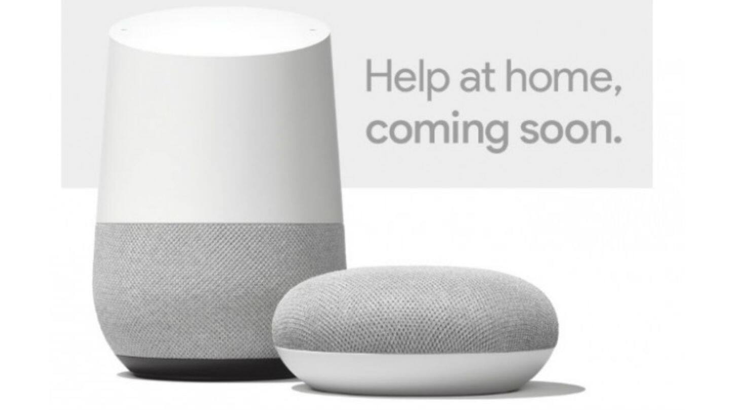 Google Home smart speakers to launch in India today