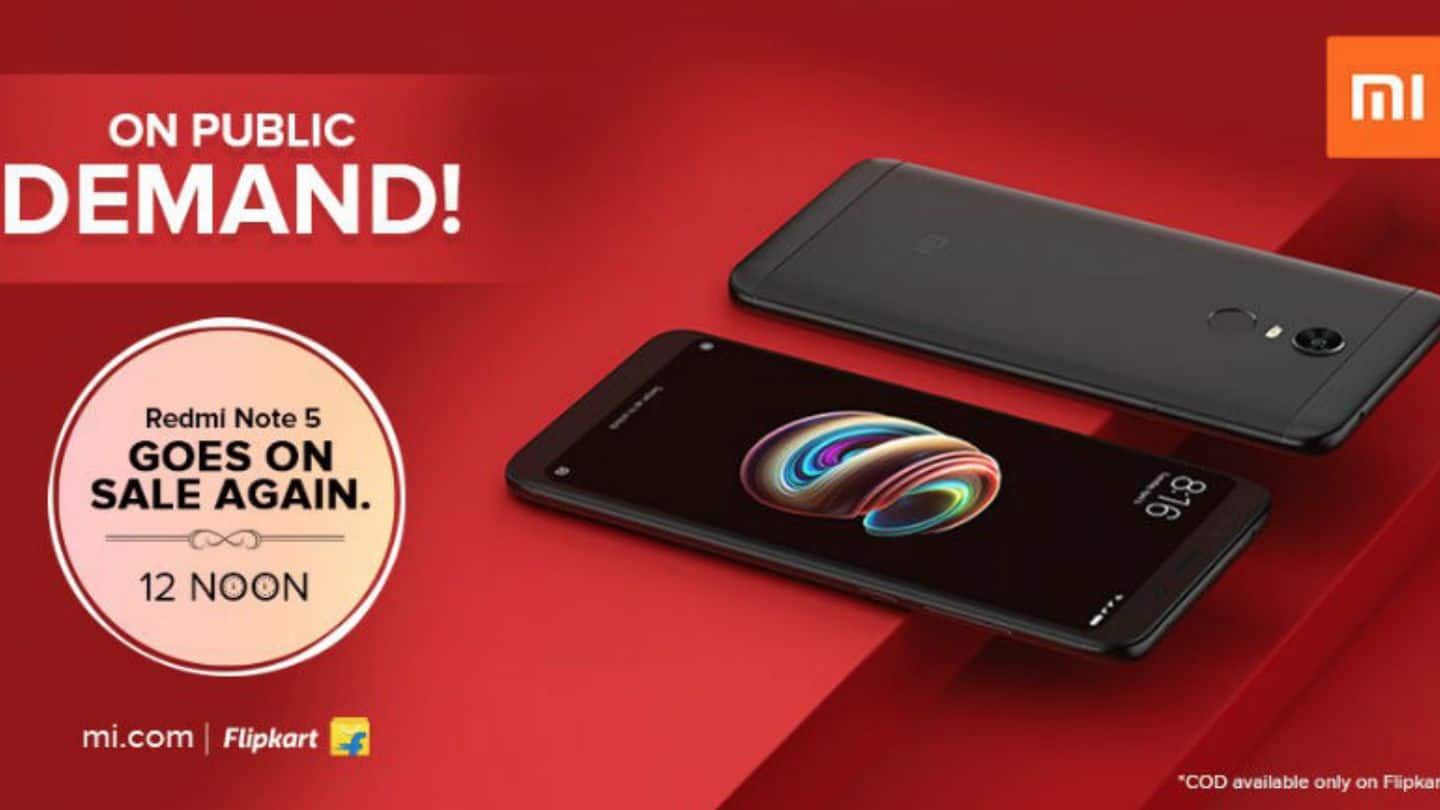 Xiaomi announces surprise flash sale of Redmi Note 5