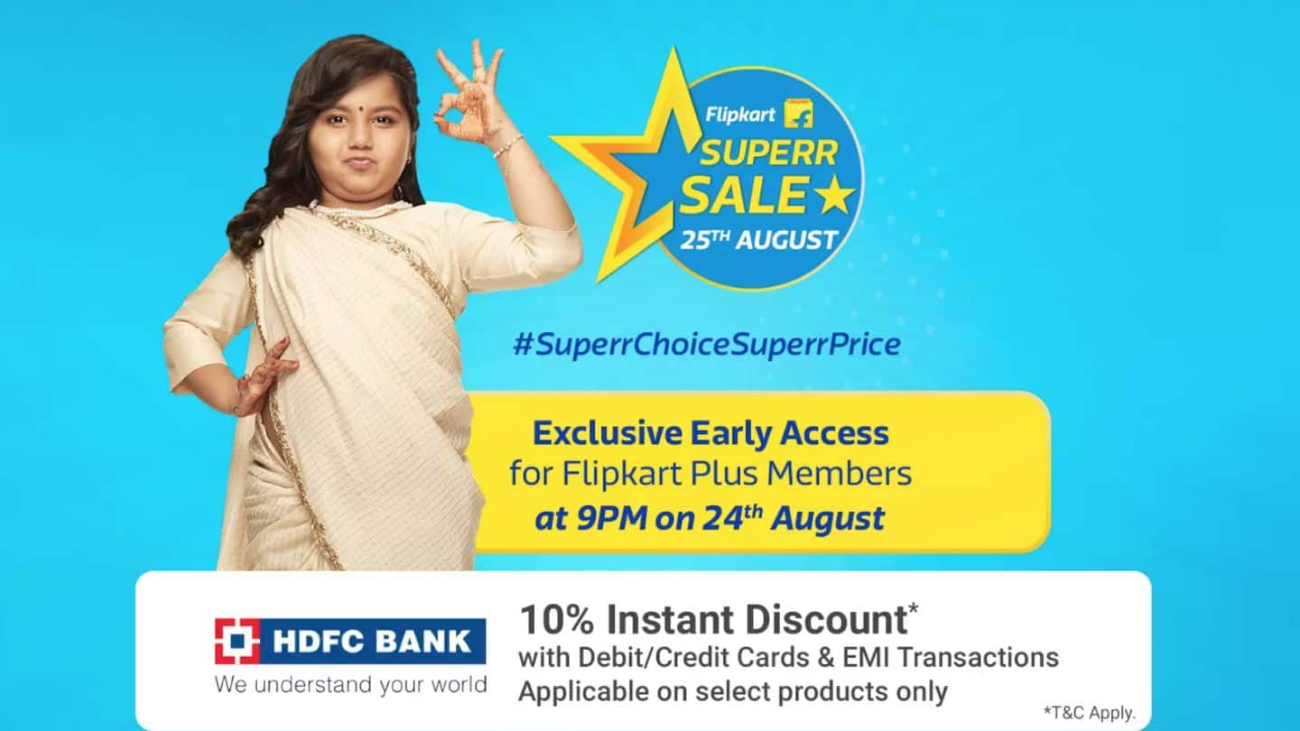 Flipkart's Superr Sale on August 25: Here are top deals