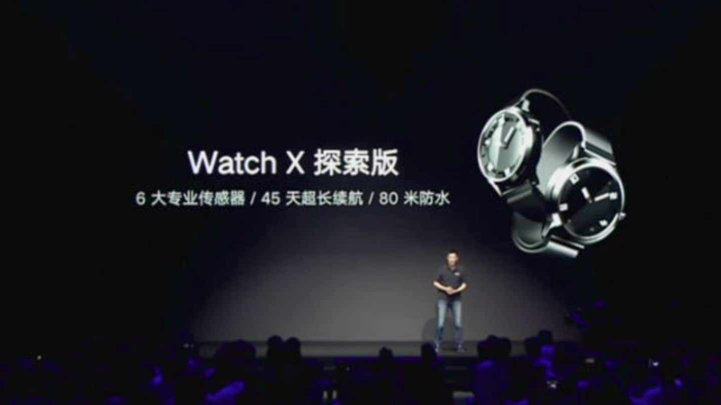 Lenovo Watch X launched; can measure air and blood pressure