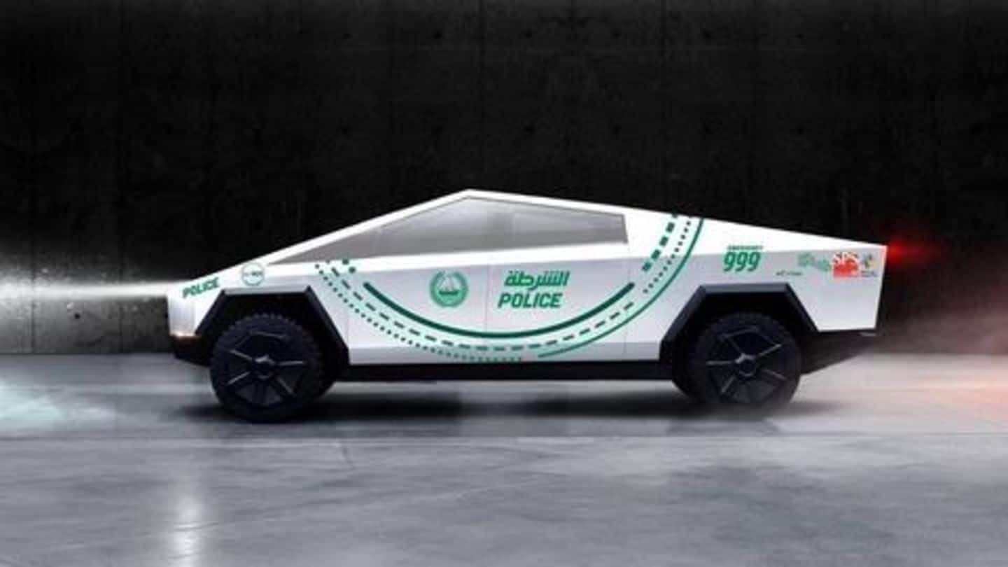 Tesla Cybertruck to serve as patrol car for Dubai police