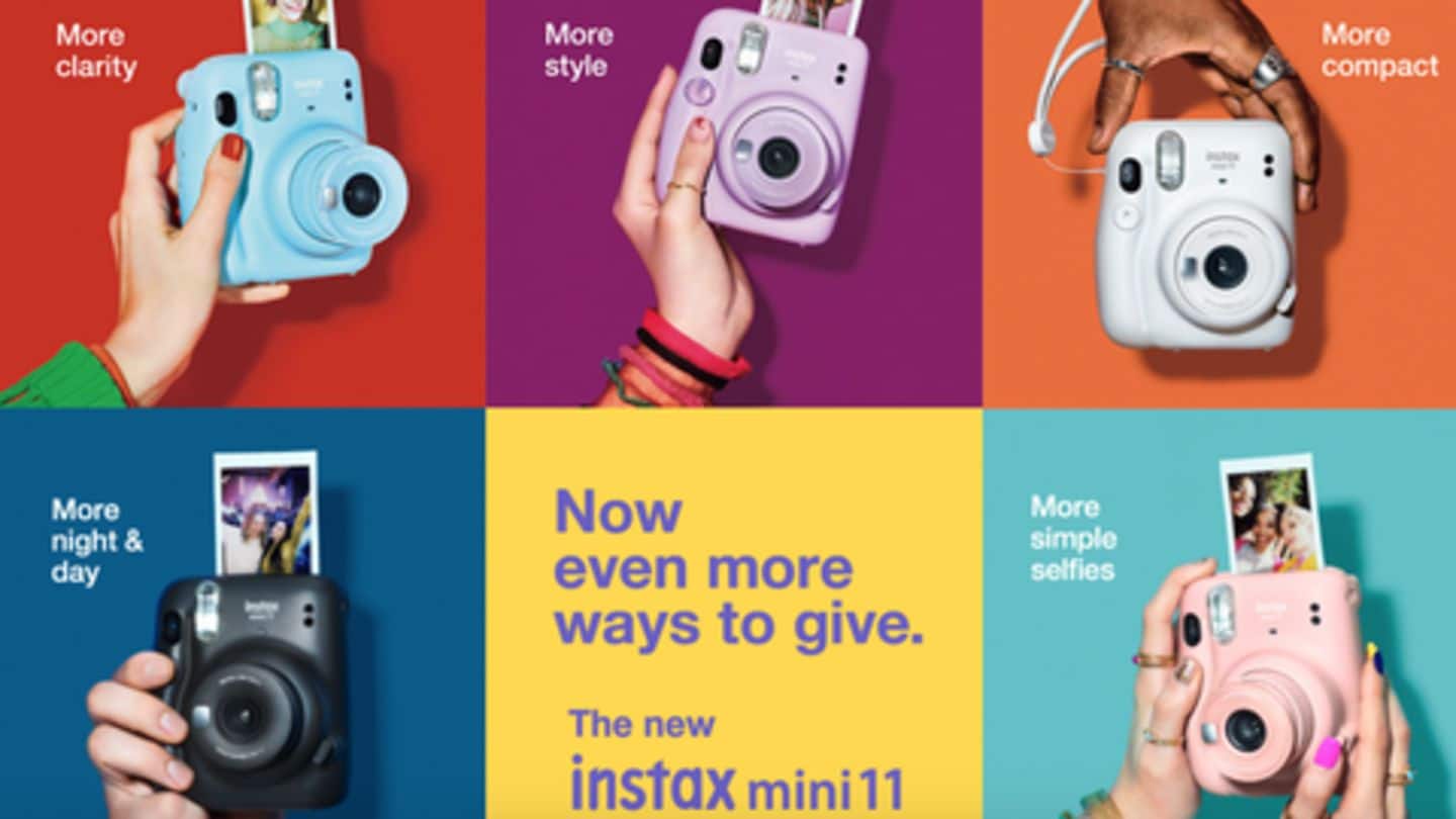 Fujifilm Instax mini 11 camera launched at Rs. 5,000