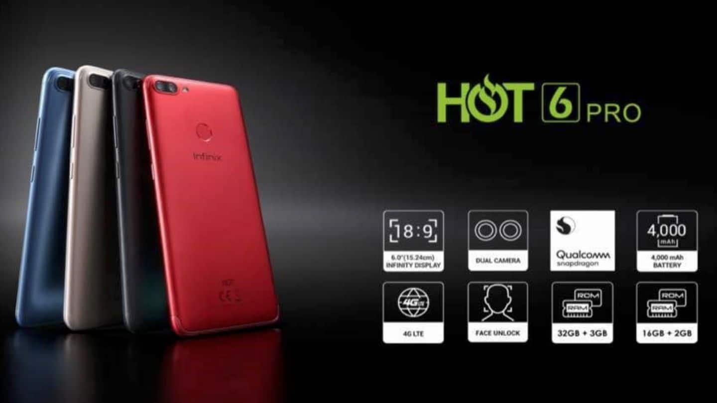 Infinix Hot 6 Pro launched in India for Rs. 7,999