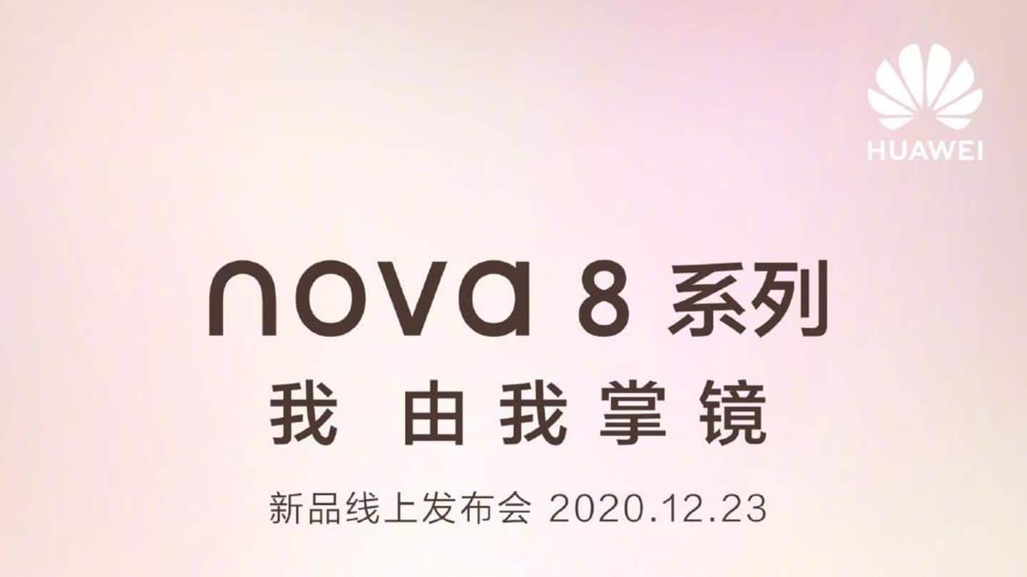 Huawei Nova 8 series to be launched on December 23
