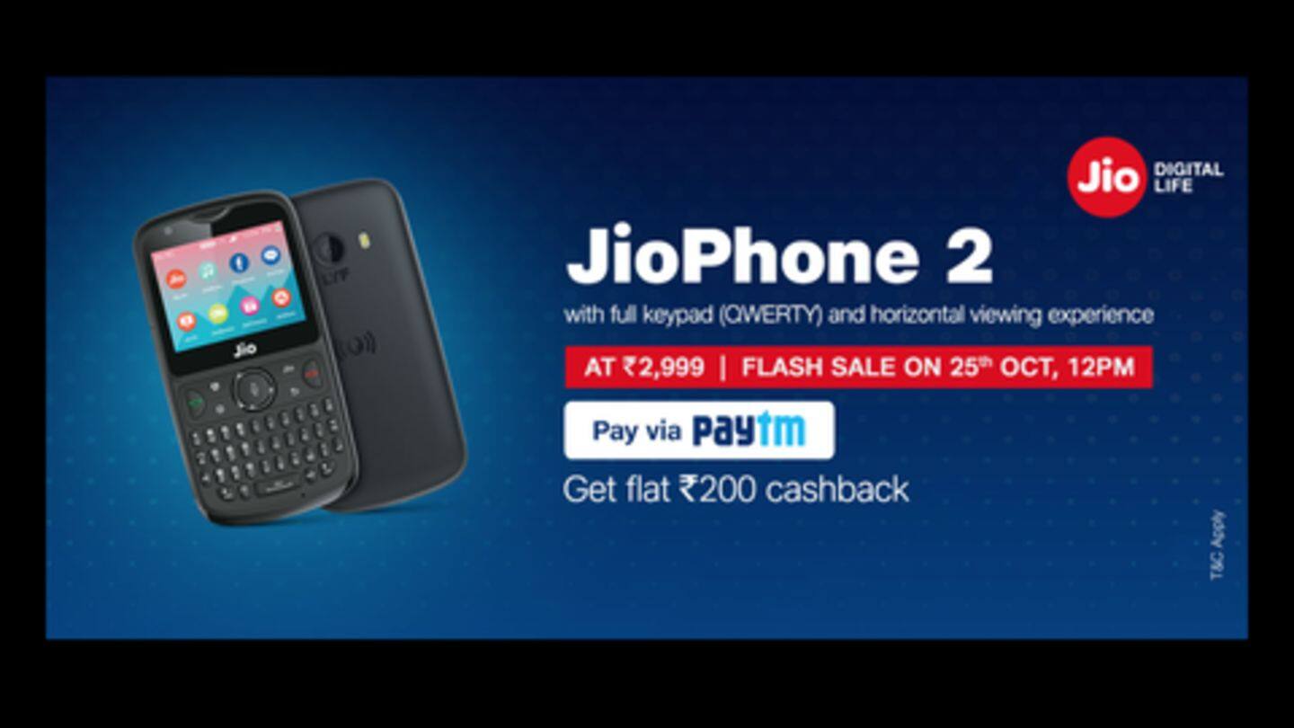 Reliance JioPhone 2 flash sale today: Everything to know