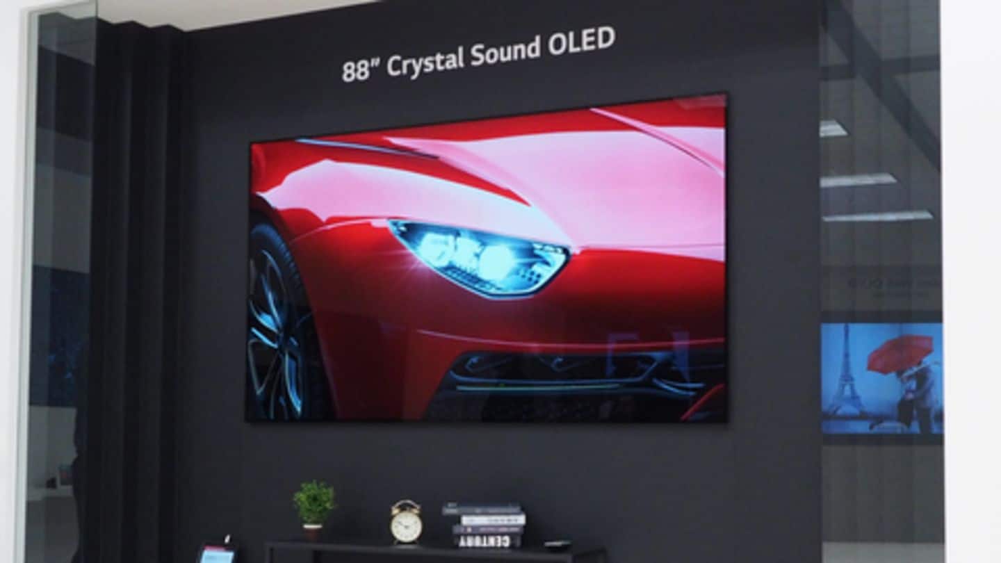 Future of TV LG's 8K OLED TV doesn't need speakers