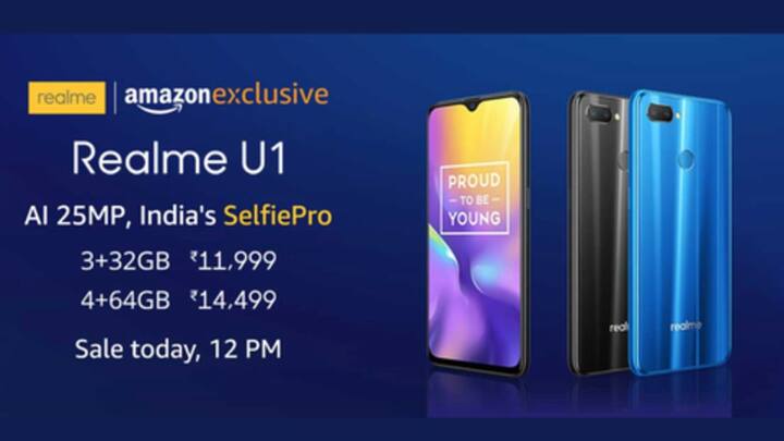 Realme U1's first sale today: Specifications, price, and launch offers