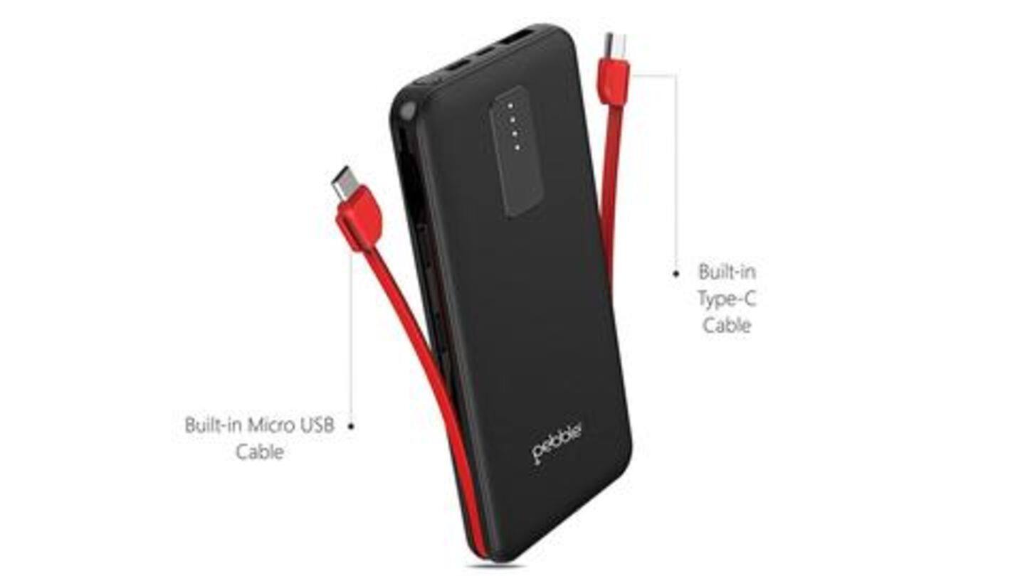 Pebble ACE Type-C 10,000mAh power bank: Priced at Rs. 1,499 Pebble ACE Type-C 10,000mAh power bank: Priced at Rs. 1,499
