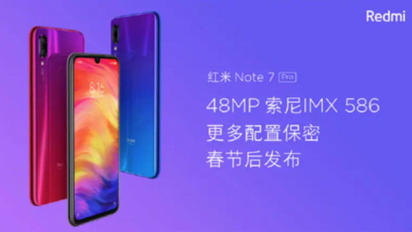 Redmi Note7 Pro leaked, price to start around Rs. 16,000