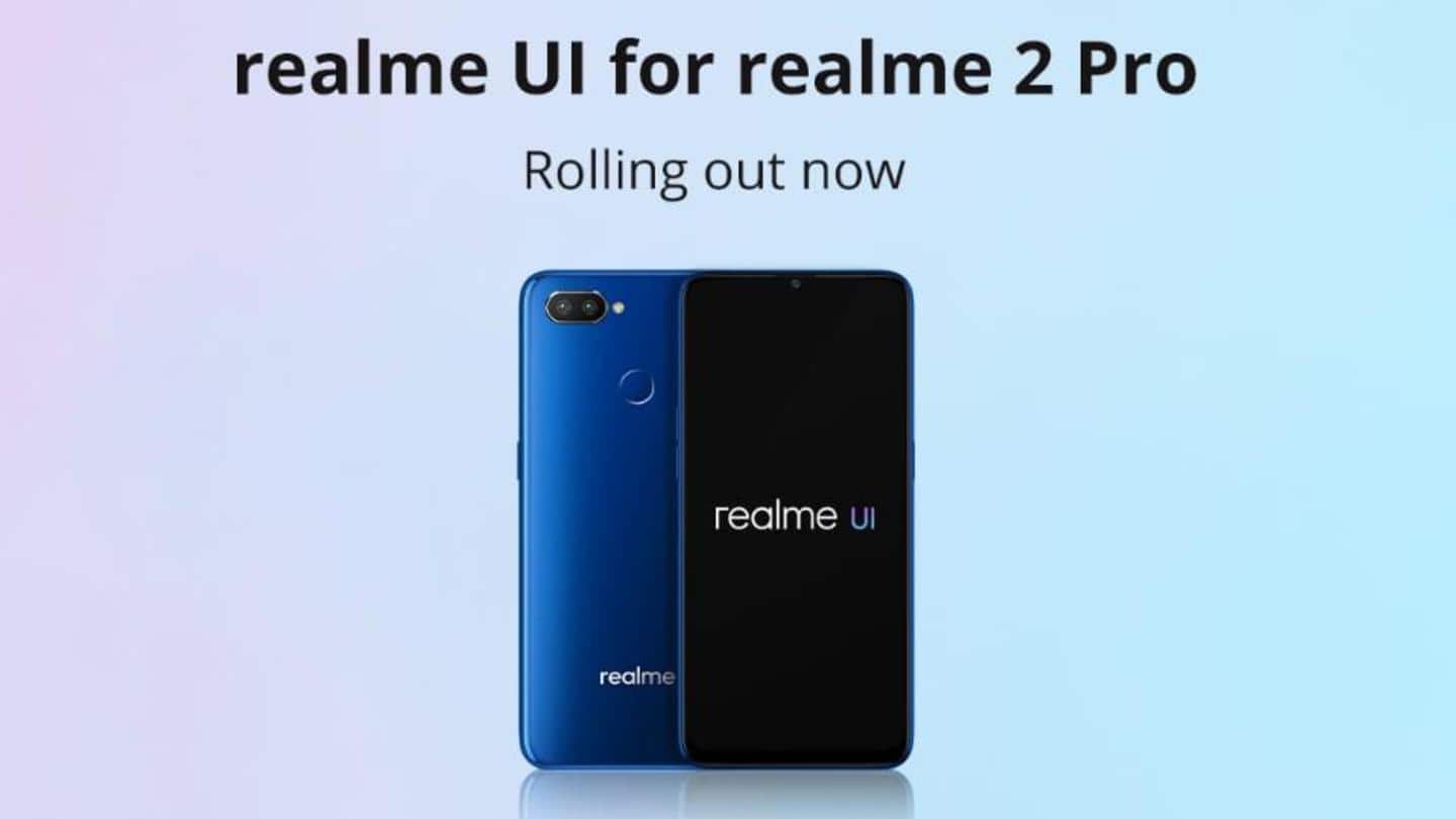 Realme 2 Pro gets Android 10-based Realme UI Update