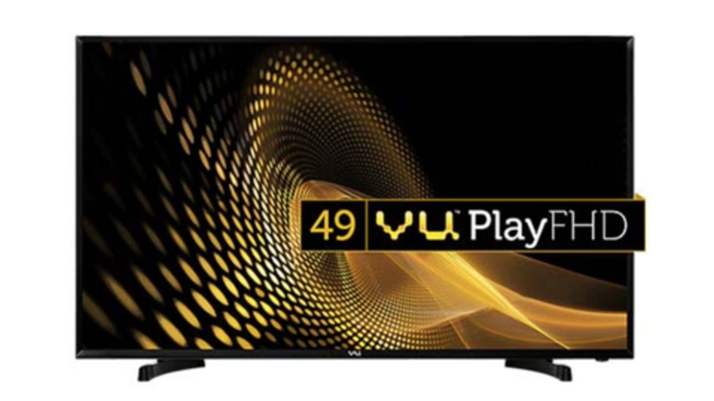 VU (49-inch) Full-HD Smart LED TV: Priced at Rs. 22,999 VU (49-inch) Full-HD Smart LED TV: Priced at Rs. 22,999