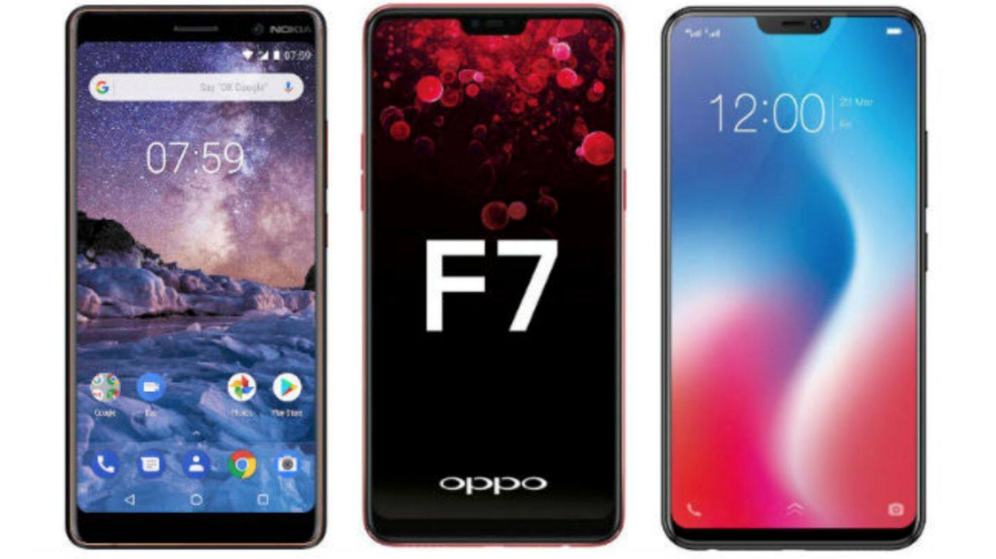 #SmartphonesFaceOff: Nokia 7 Plus vs Vivo V9 vs OPPO F7