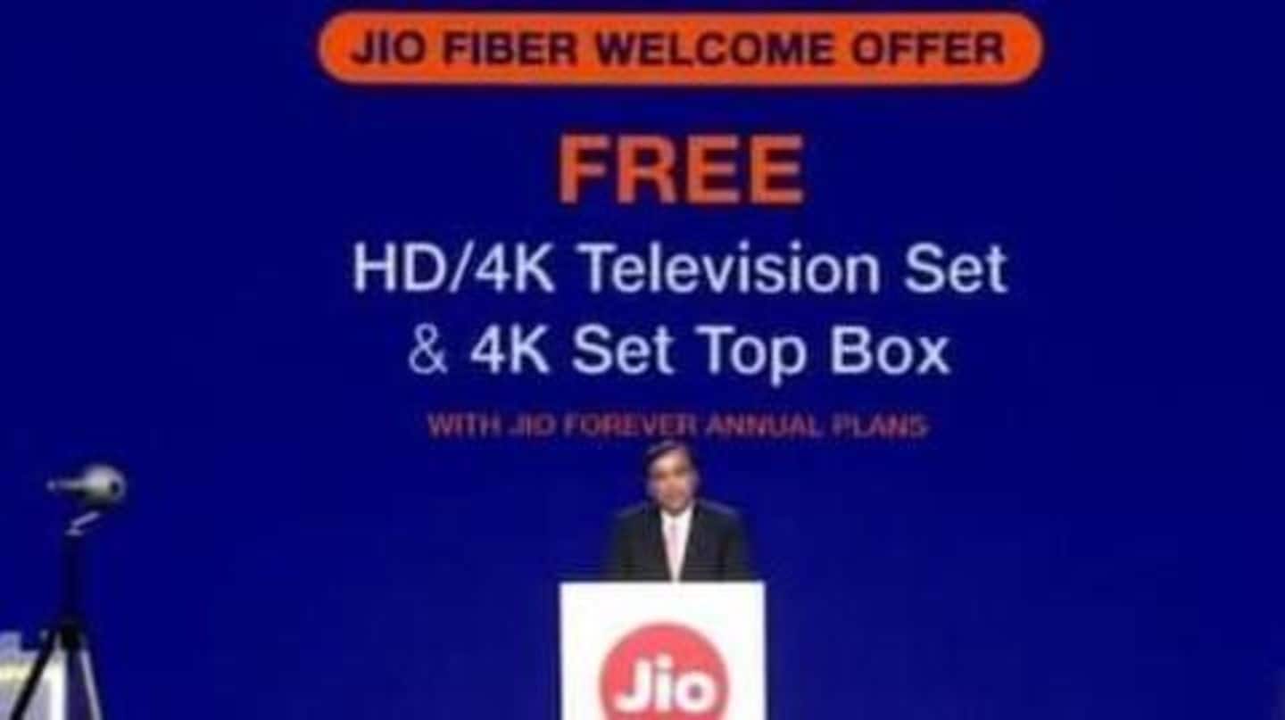 Jio Fiber also offers an attractive Welcome Offer Jio Fiber also offers an attractive Welcome Offer