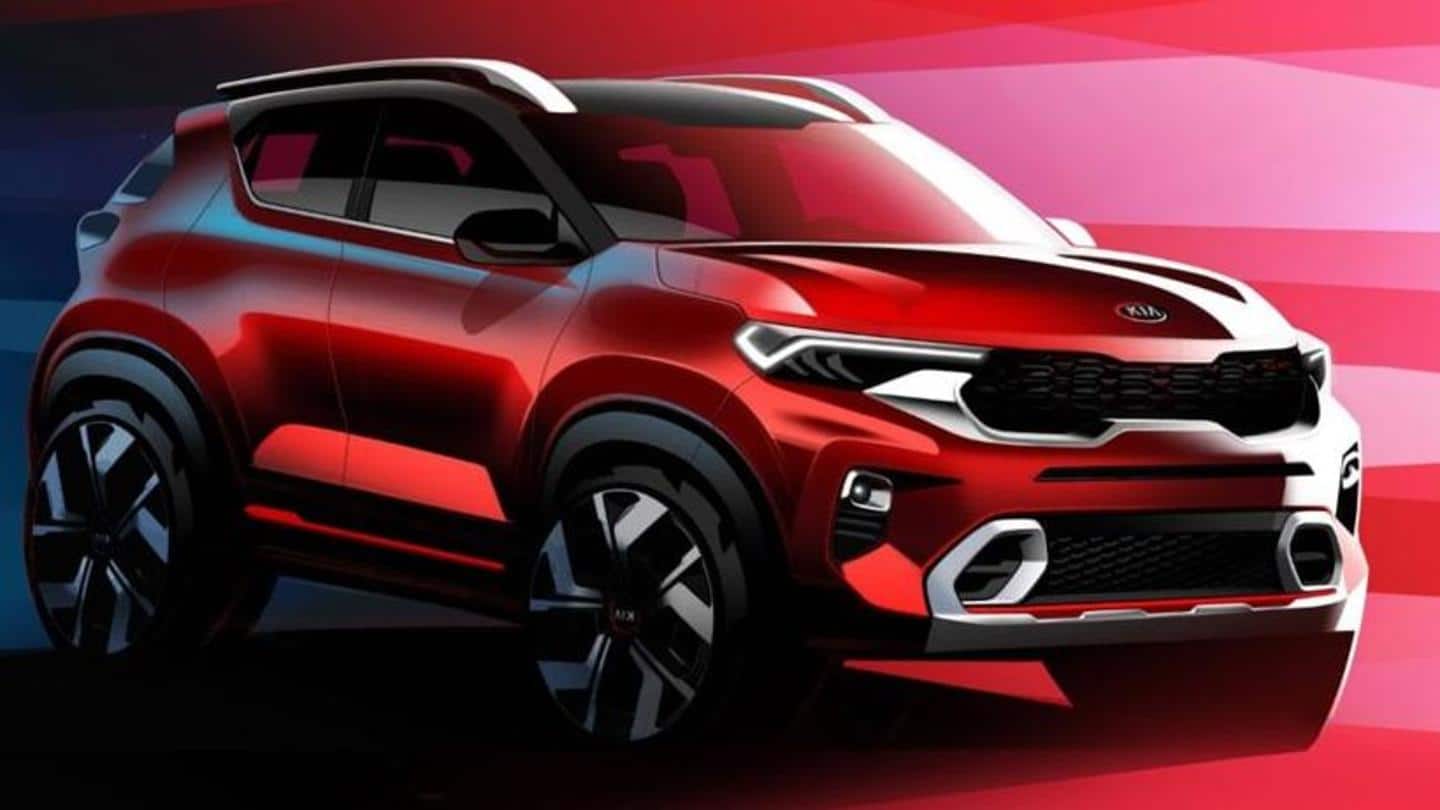 Kia Sonet's design and interior features revealed in official renders