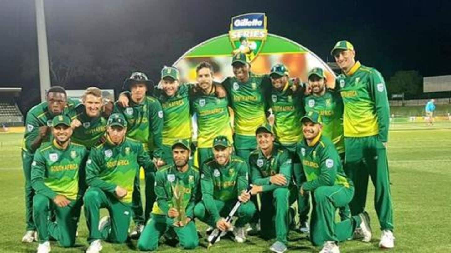 तीसरे वनडे में आॅस्ट्रेलिया को 40 रनों से हराकर दक्षिण अफ्रीका ने 2-1 से जीती सीरीज़