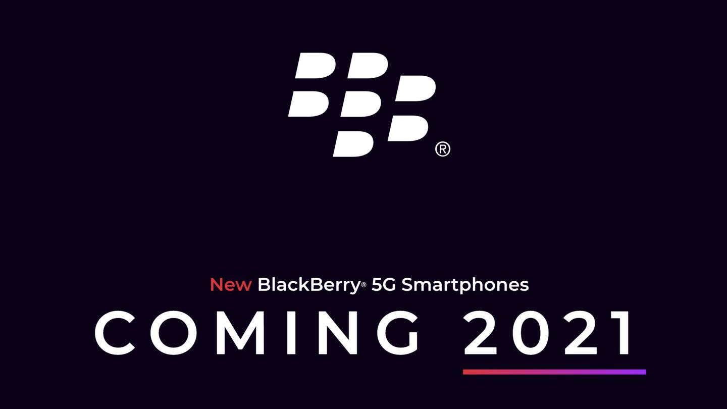 BlackBerry to make a comeback with a 5G smartphone