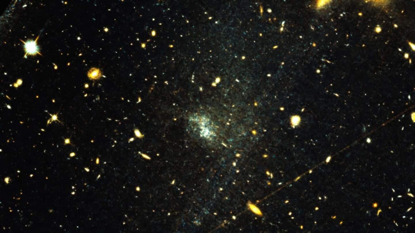 First stellar stream beyond Milky Way could decode dark matter