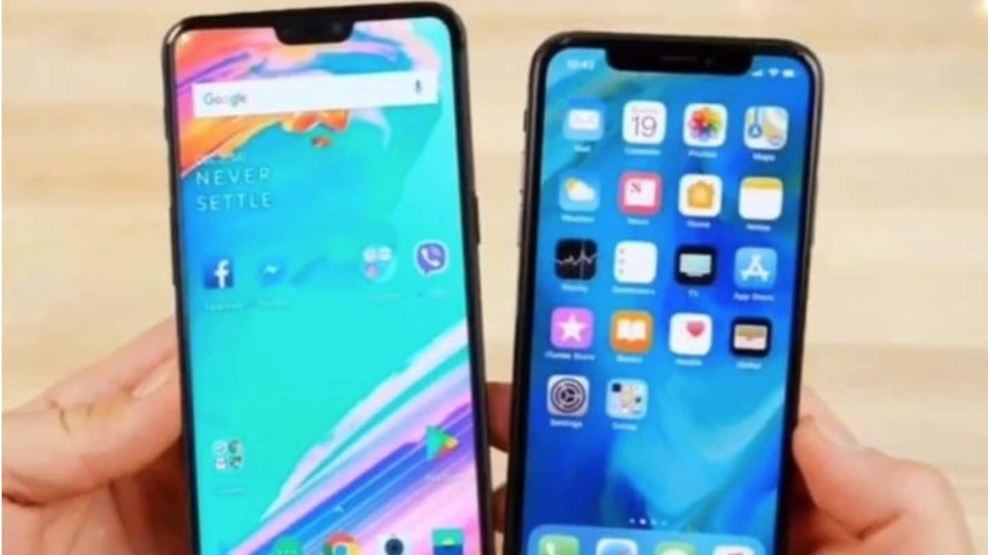 Hands-on leaked photos show OnePlus 6 pitted against iPhone X
