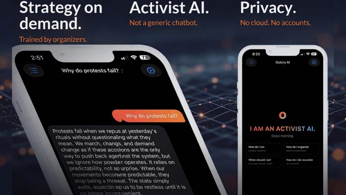 What is Outcry, new AI app built for activists?