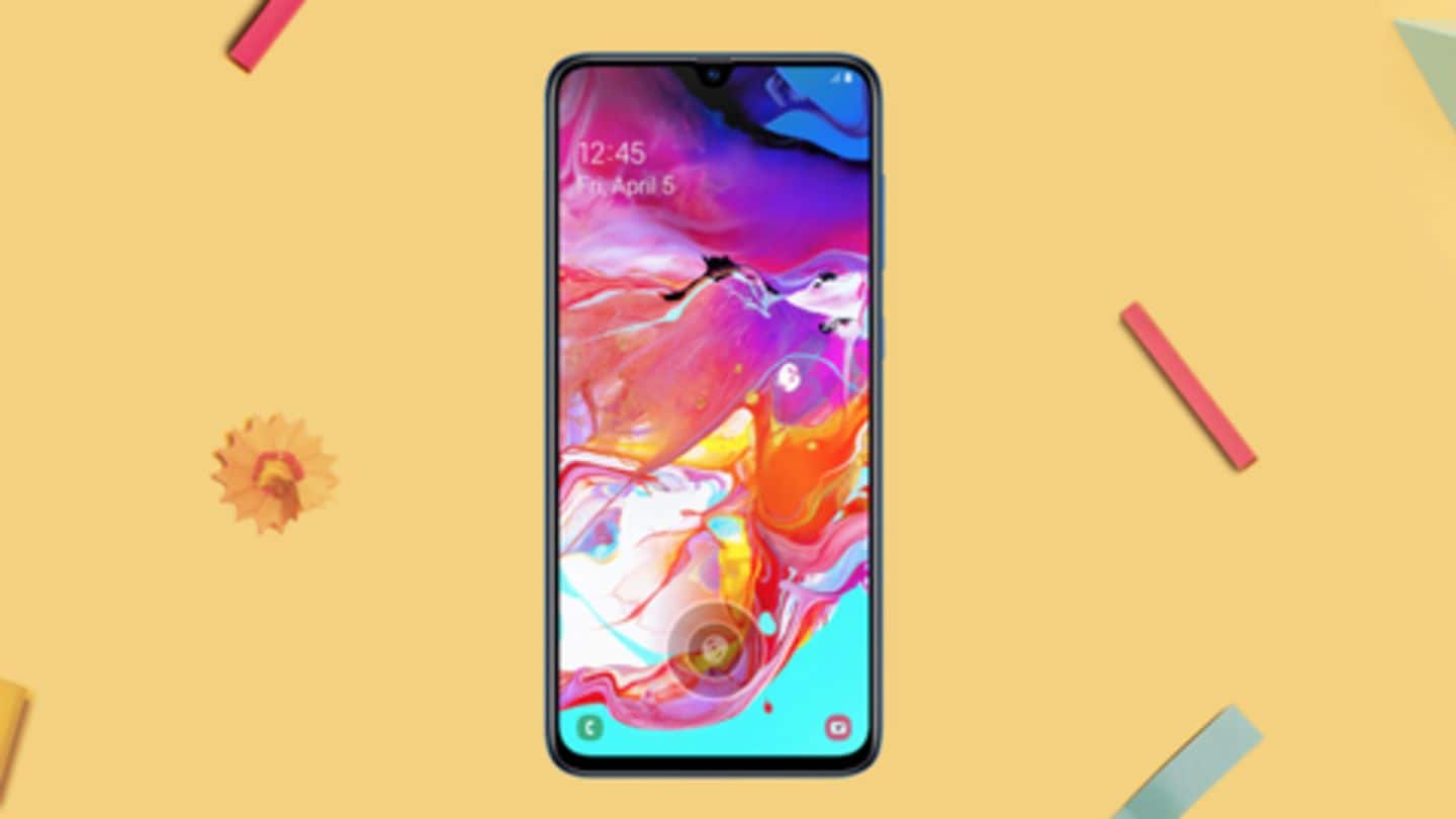 Samsung Galaxy A70 launched in India at Rs. 28,990