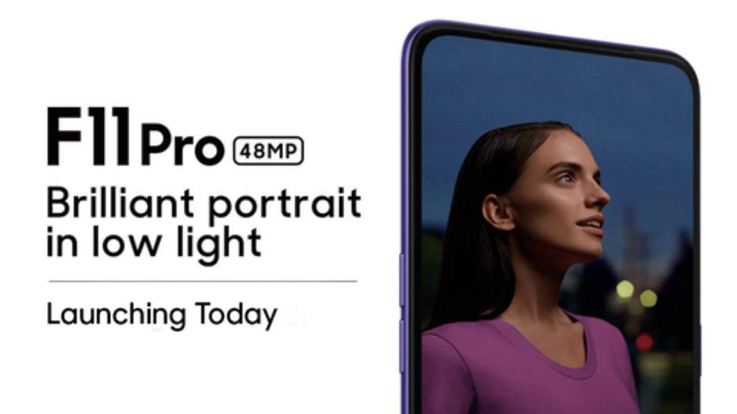 OPPO F11 Pro, featuring pop-up selfie camera, to launch today