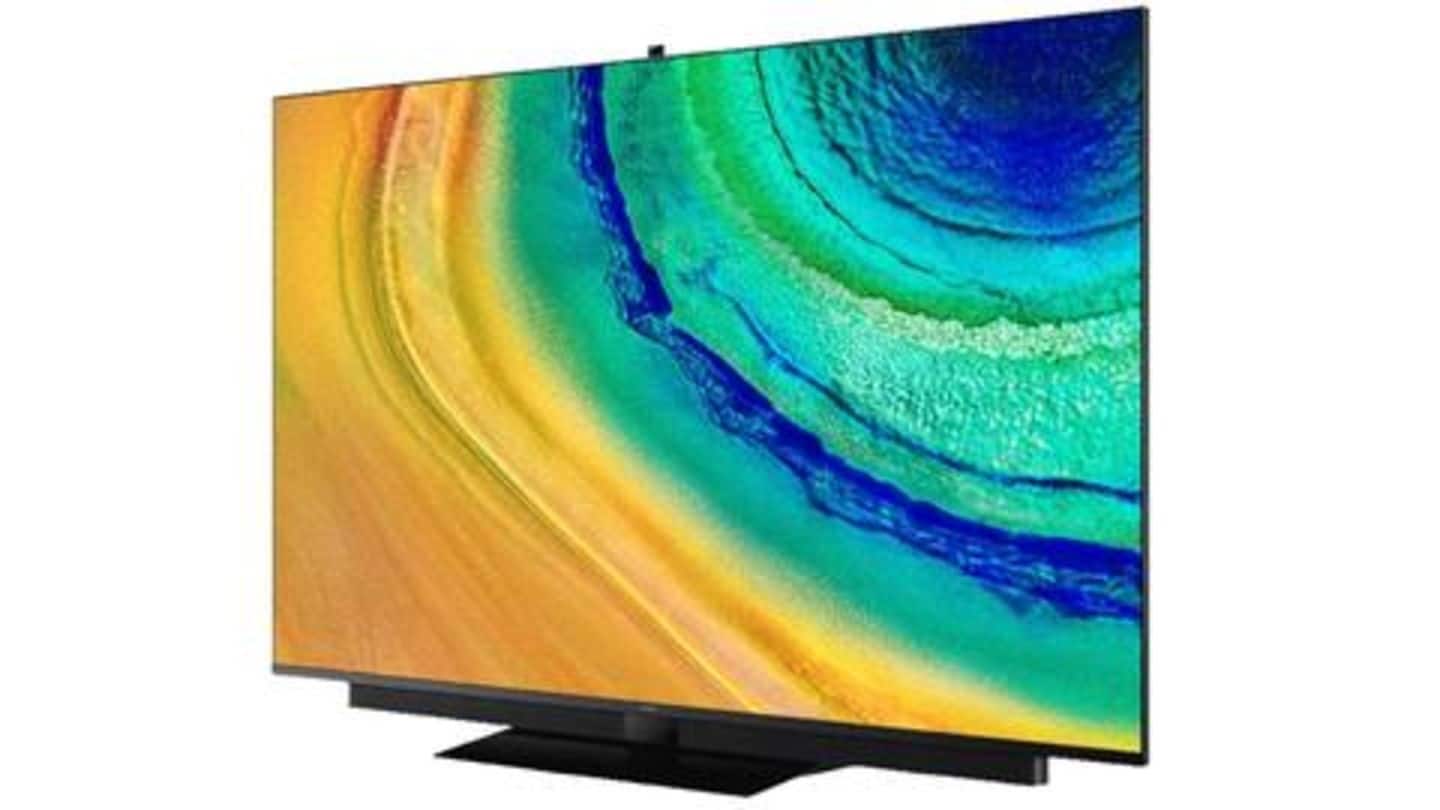 Huawei's latest TV has a 120Hz QLED screen, pop-up camera