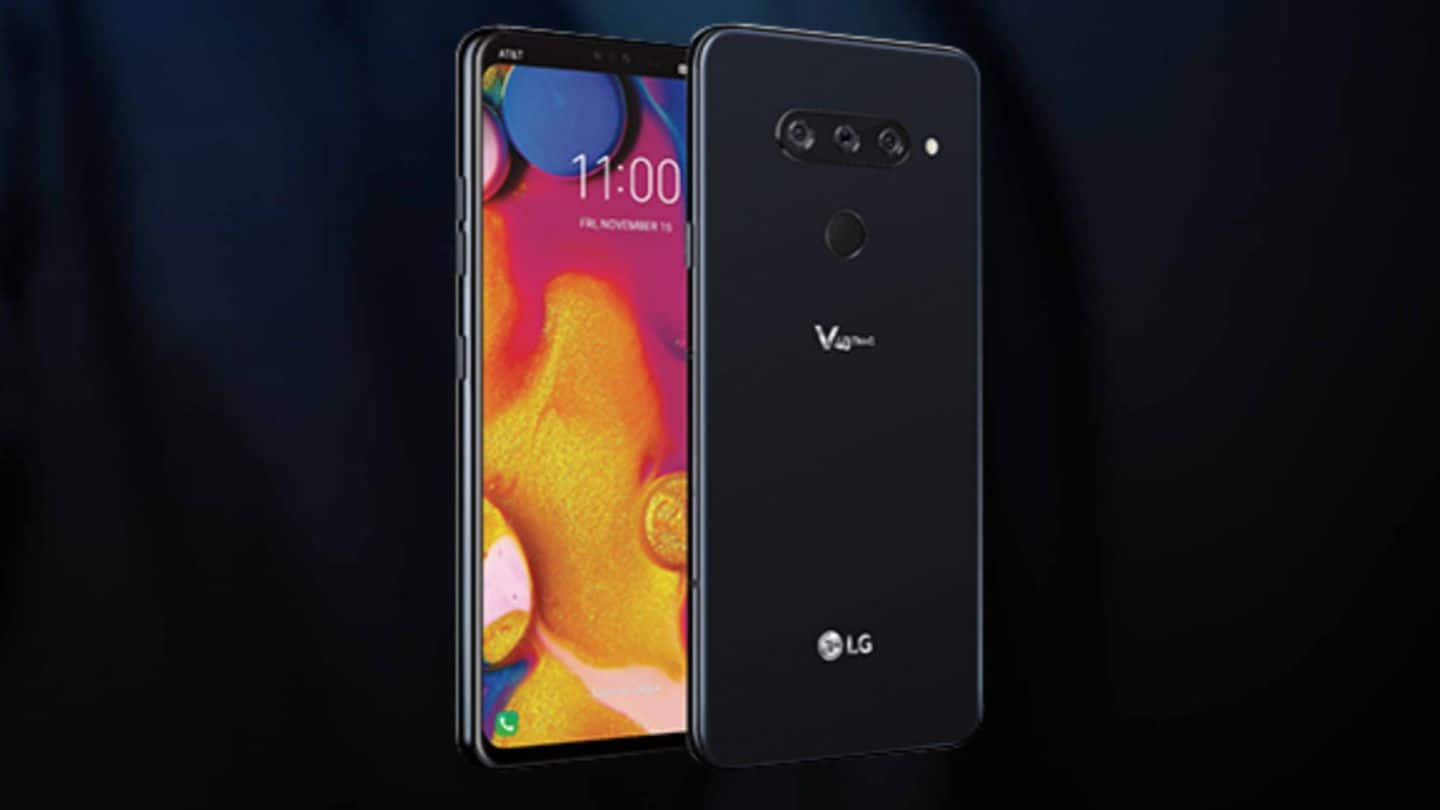 LG's V40 ThinQ with five cameras officially launched