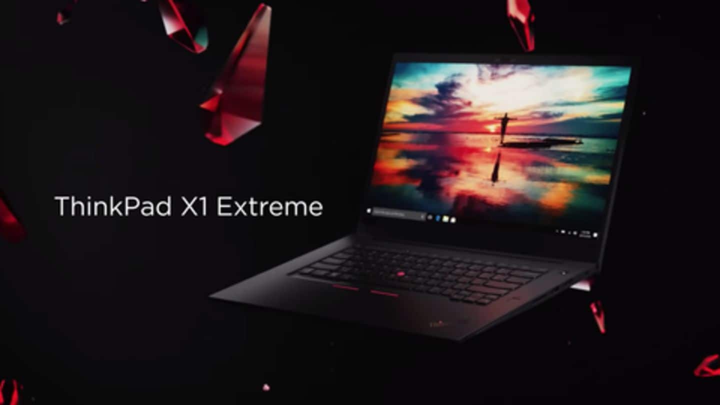 Lenovo ThinkPad X1 Extreme launched, priced at Rs. 2 lakh