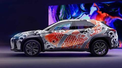 Lexus shows off the world's first tattooed car