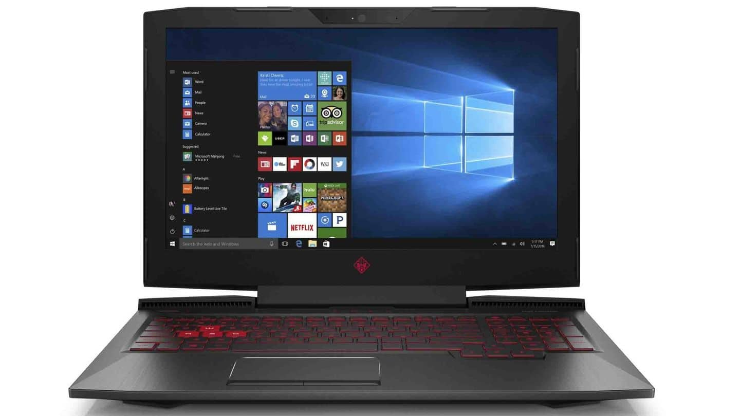 HP Omen 15 gaming laptop with 4K display launched | NewsBytes