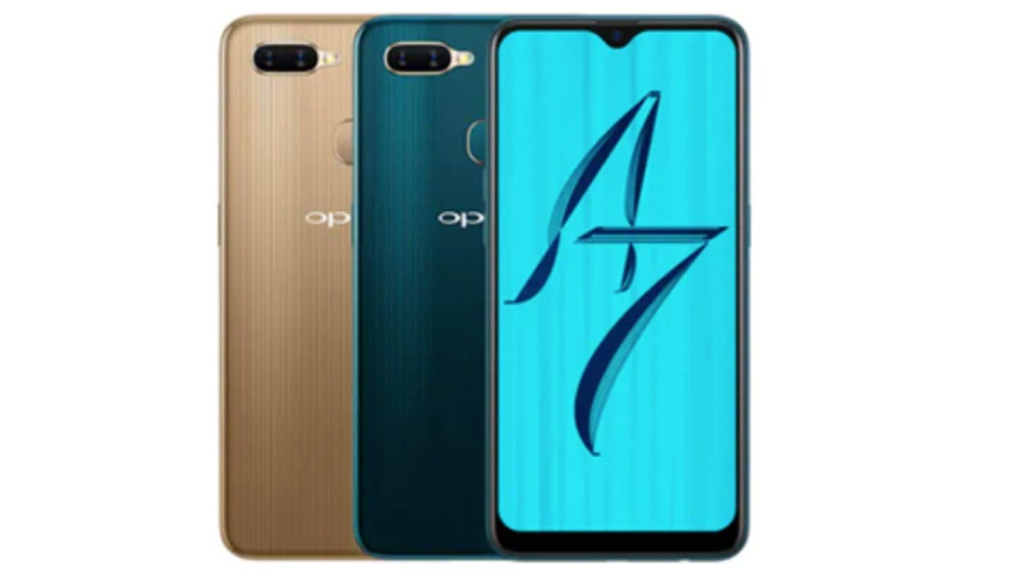 OPPO A7 launched: Specifications, features and price