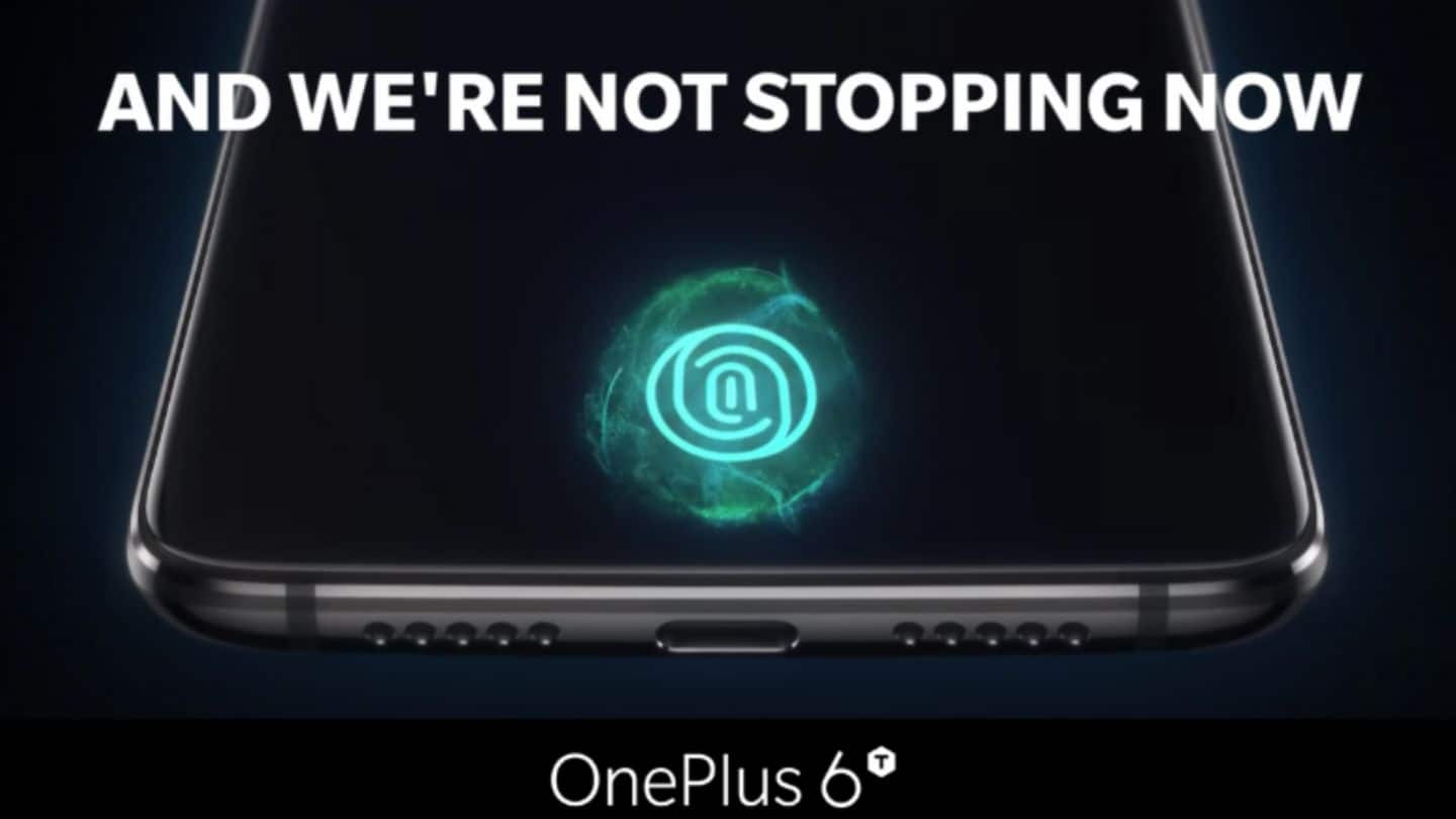 OnePlus 6T's in-display fingerprint sensor revealed, launch on October 17