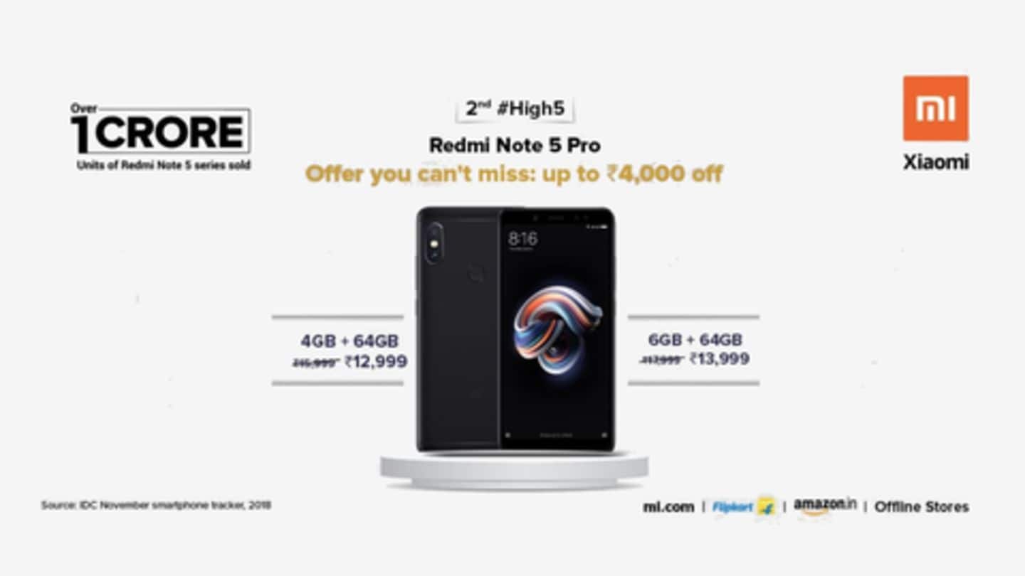 Redmi Note 5 Pro prices slashed, starts from Rs. 12,999