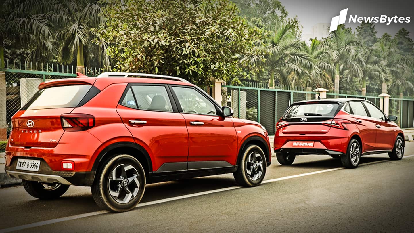 2020 Hyundai i20 v/s Venue: At a glance 2020 Hyundai i20 v/s Venue: At a glance