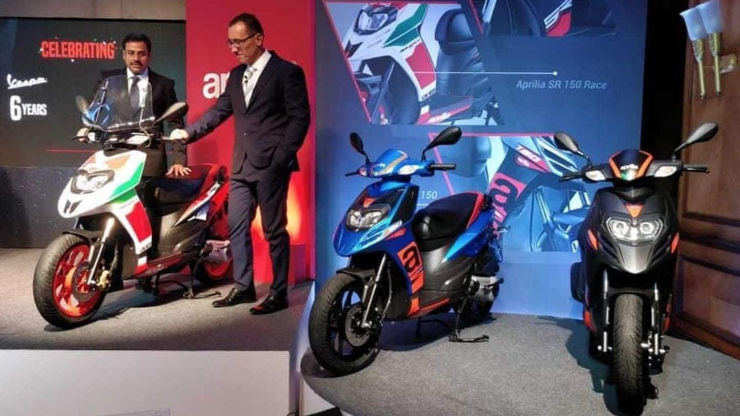 aprilia sr 150 facelift