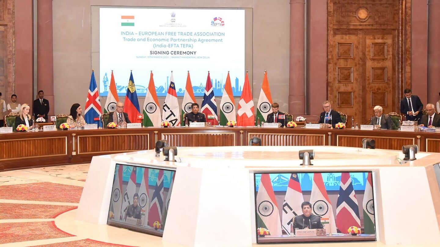 India's first trade deal with European bloc launches October 1