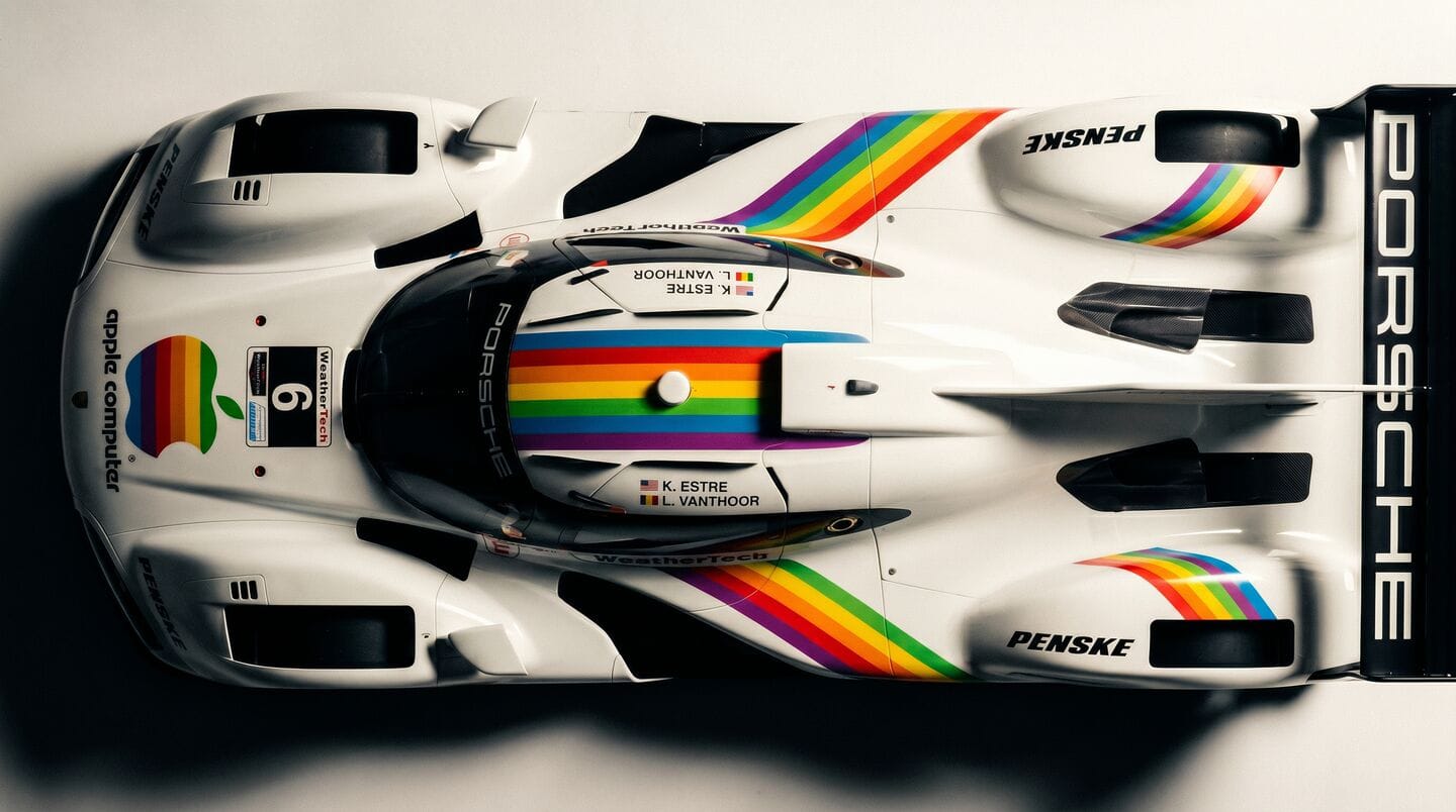 Porsche unveils special Apple-inspired livery for race car