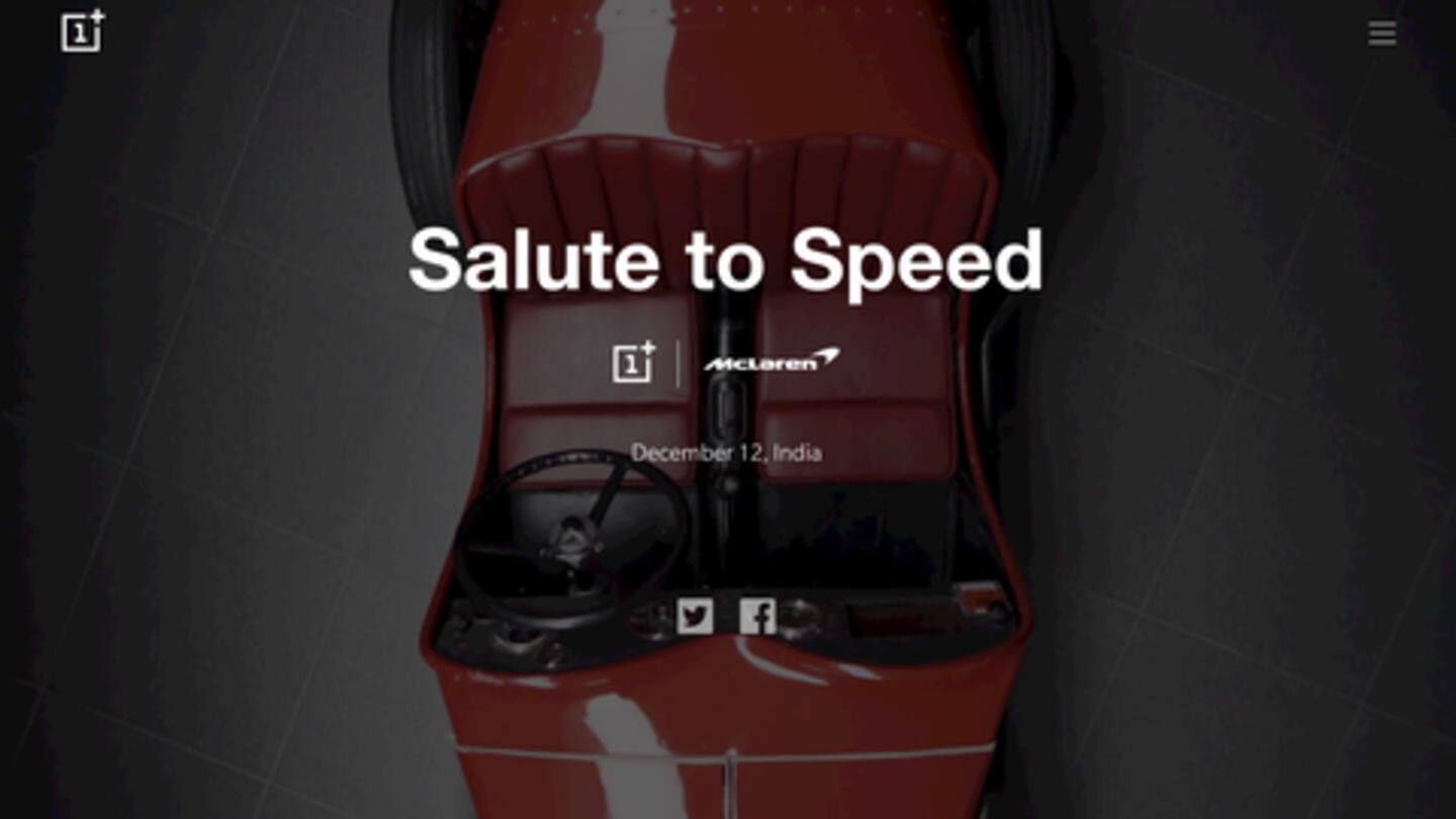 OnePlus 6T McLaren Edition to launch on December 12