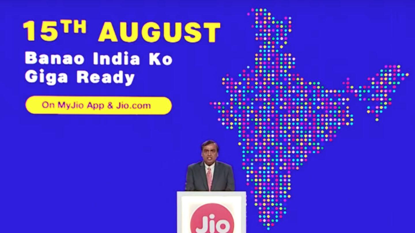 Reliance Jio GigaFiber: Registrations, Plans, Installation and other details