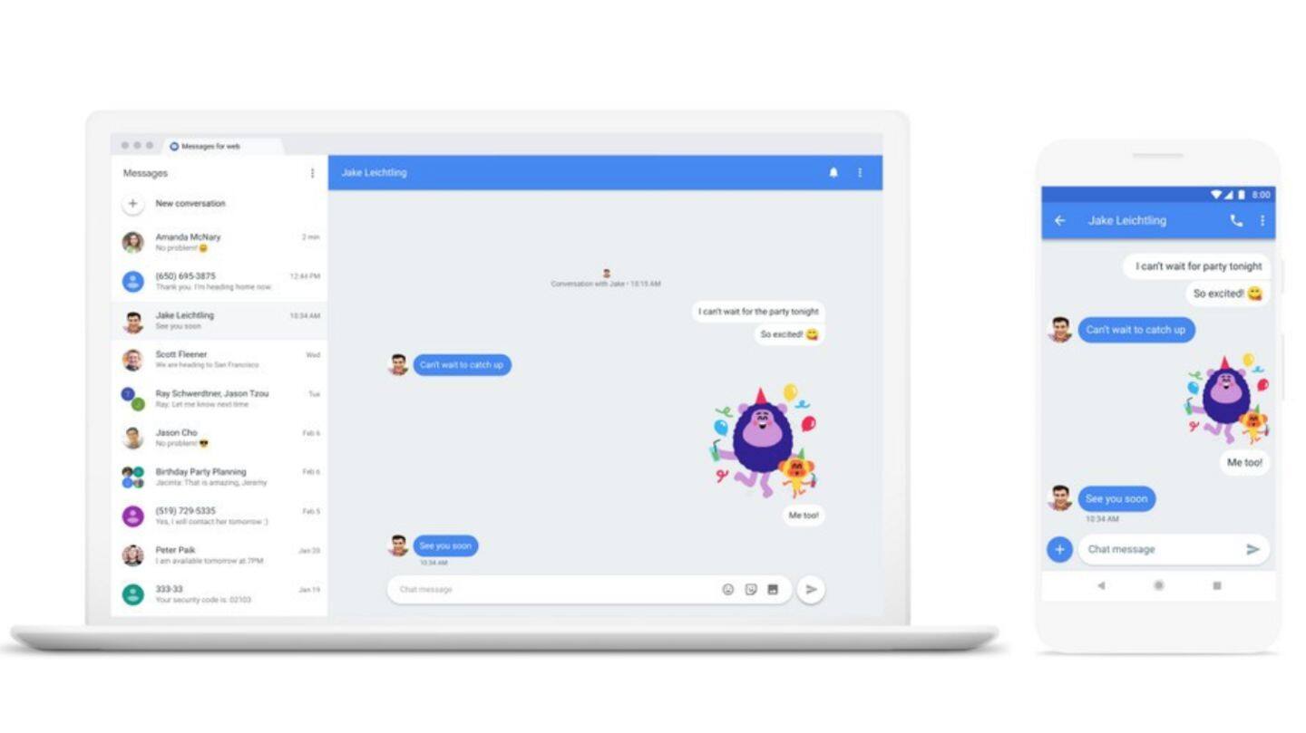 Google's new app lets you send texts directly from computer