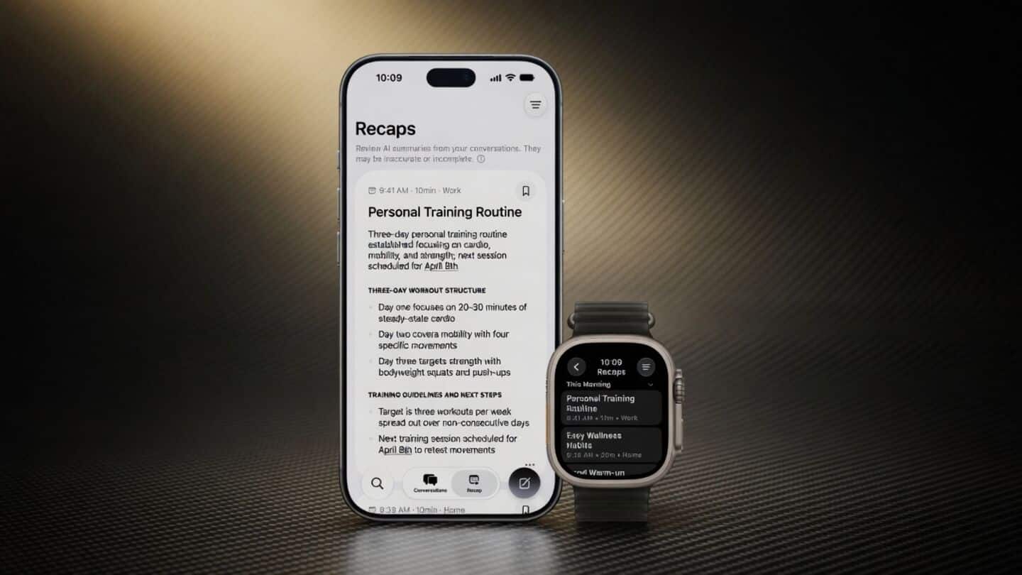 Apple Watch can now listen to conversations and summarize them