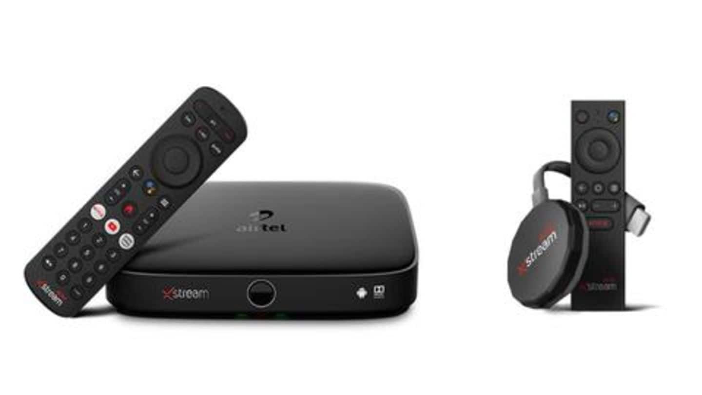 Taking on Jio, Airtel launches Xstream set-top box, Xstream Stick