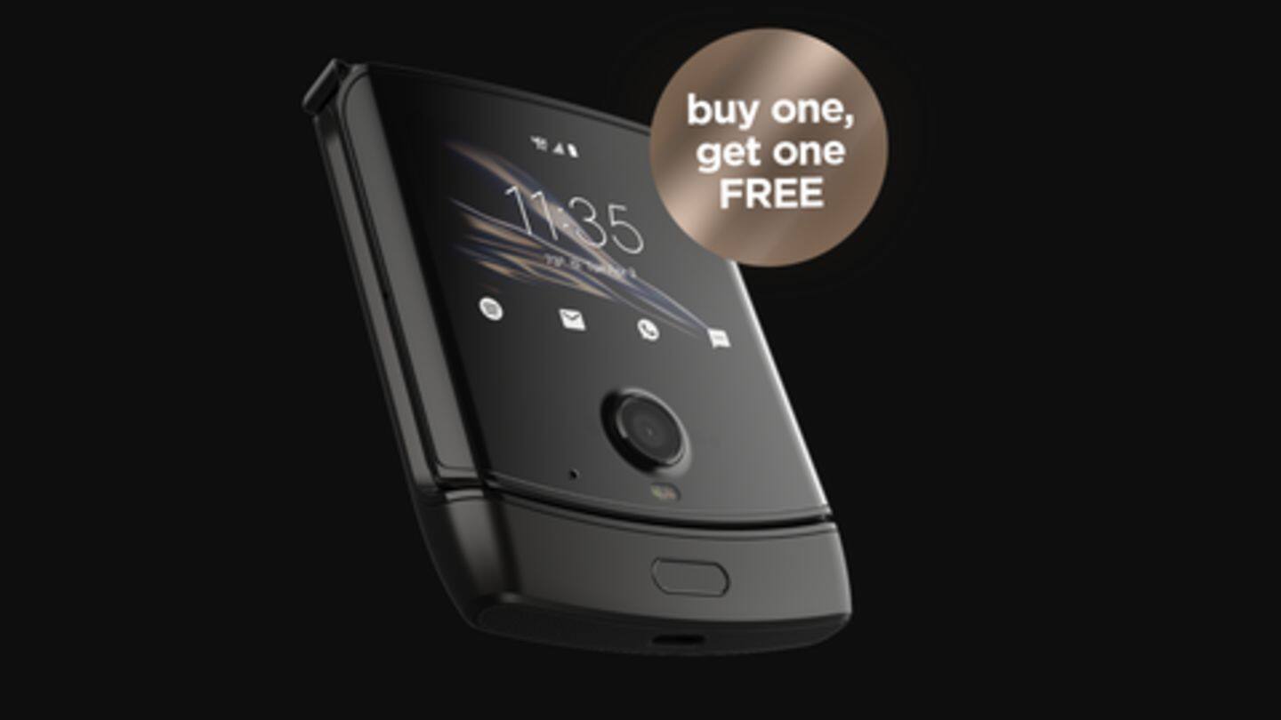 Buy one $1,500 Motorola RAZR, get another free (in US)