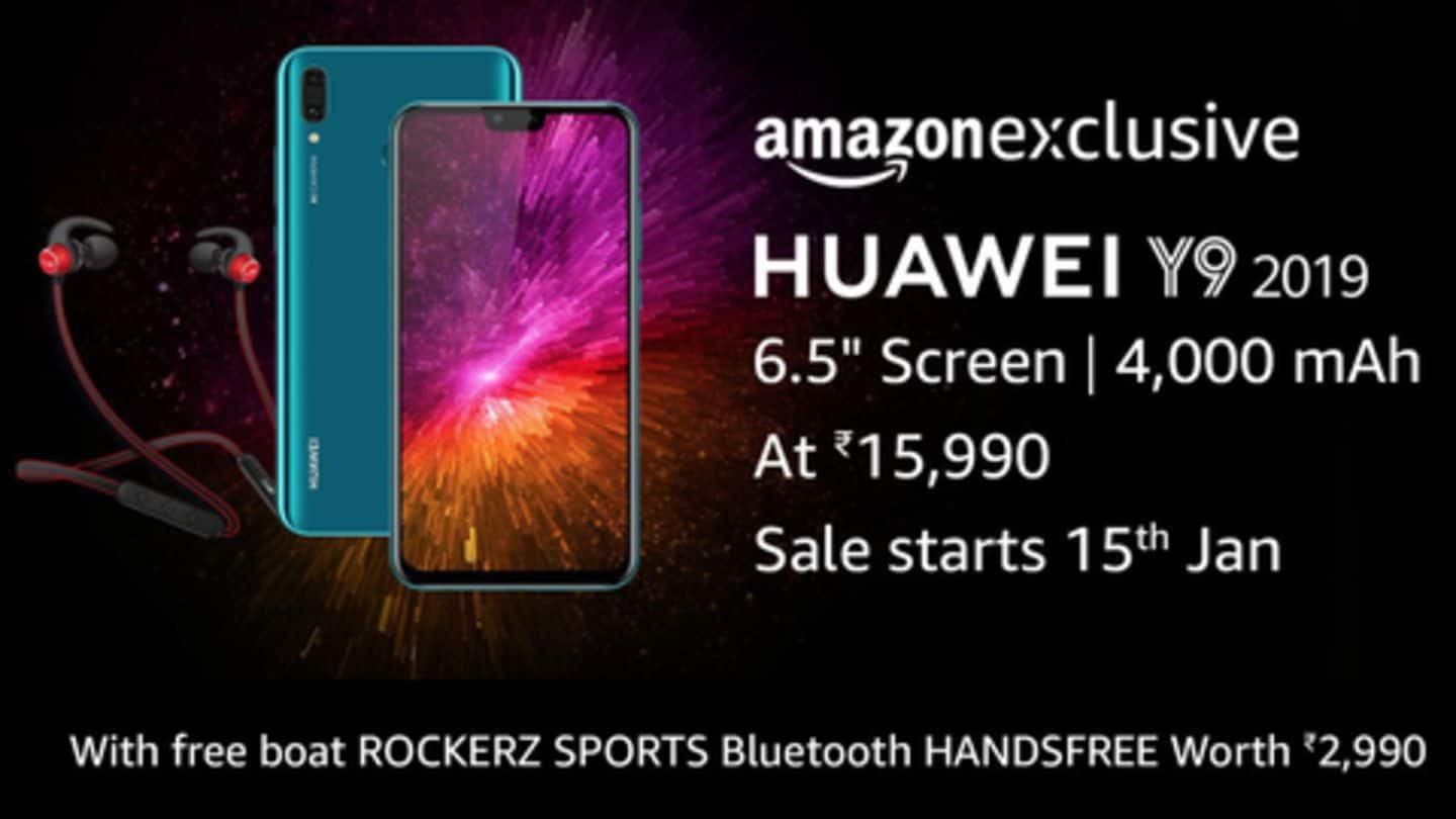 Camera-centric Huawei Y9 (2019) goes on sale tomorrow via Amazon