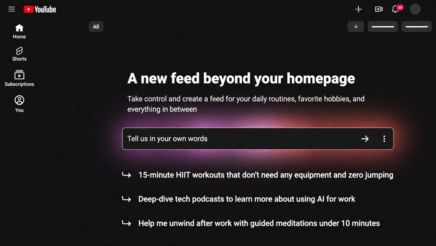 How to create custom YouTube feeds using Gemini AI