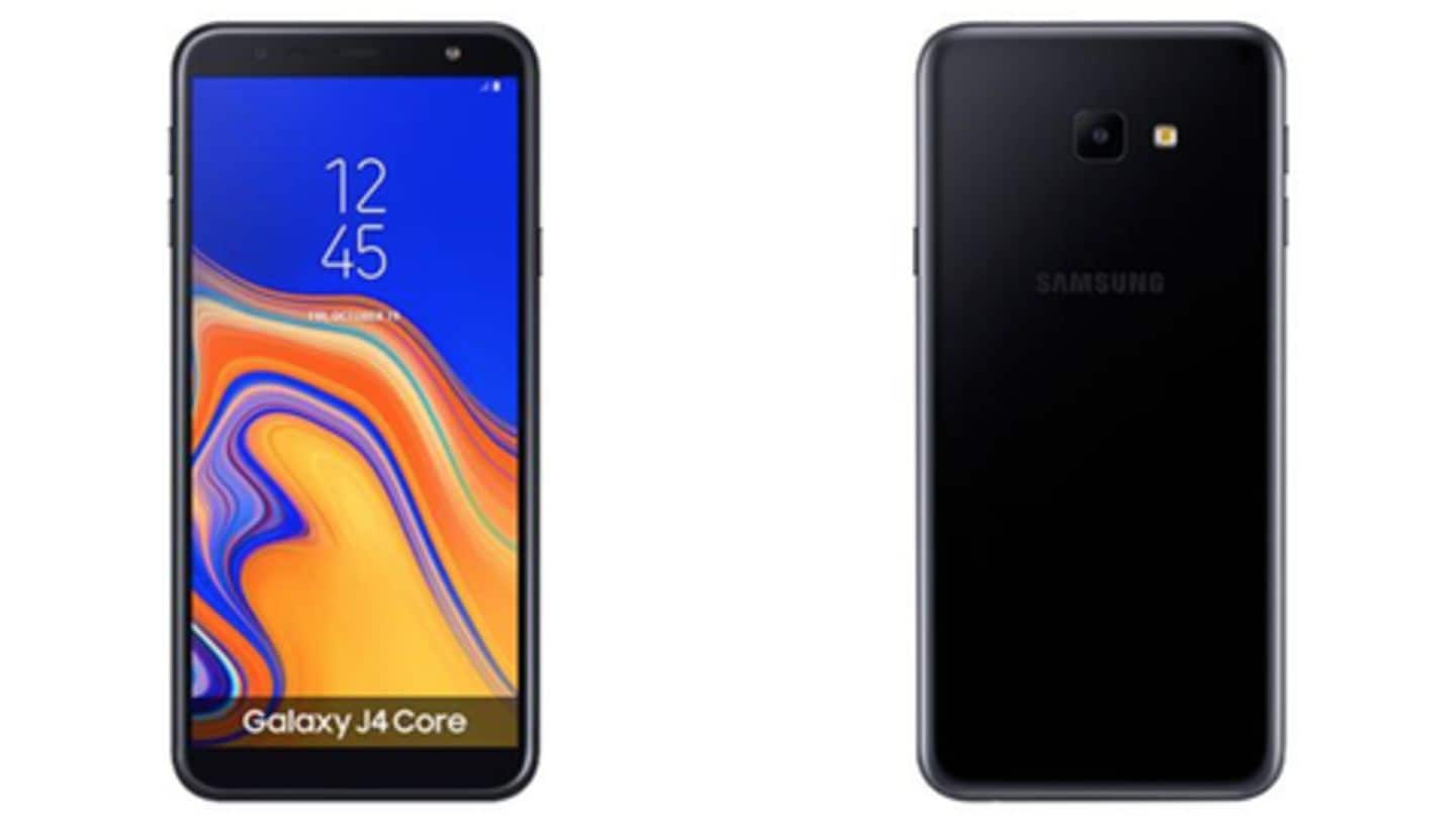 Samsung announces Galaxy J4 Core Android Go smartphone
