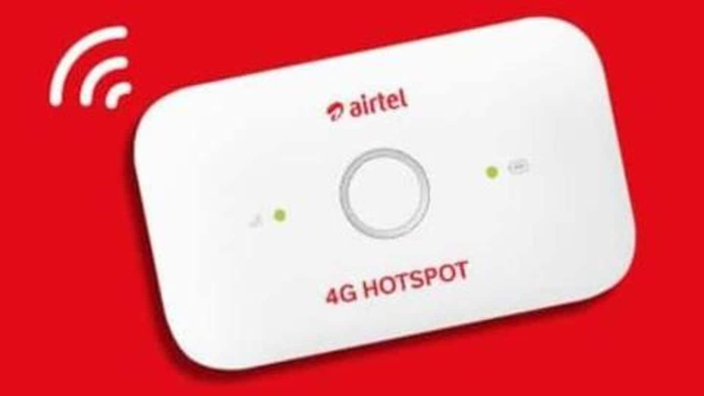 Airtel is giving 1.5GB data/day to new 4G Hotspot users