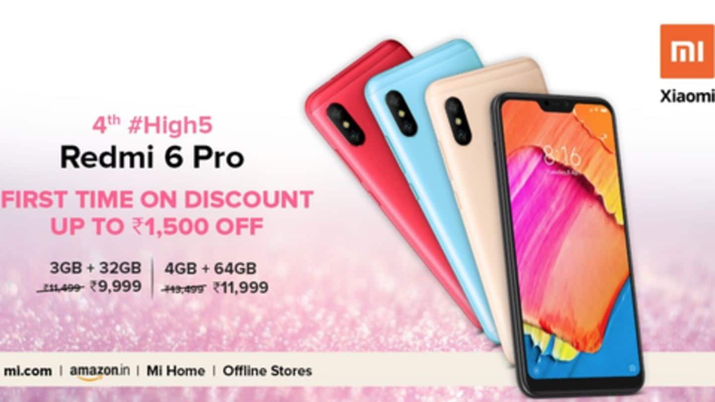 Redmi 6 Pro prices slashed, now starts at Rs. 9,999