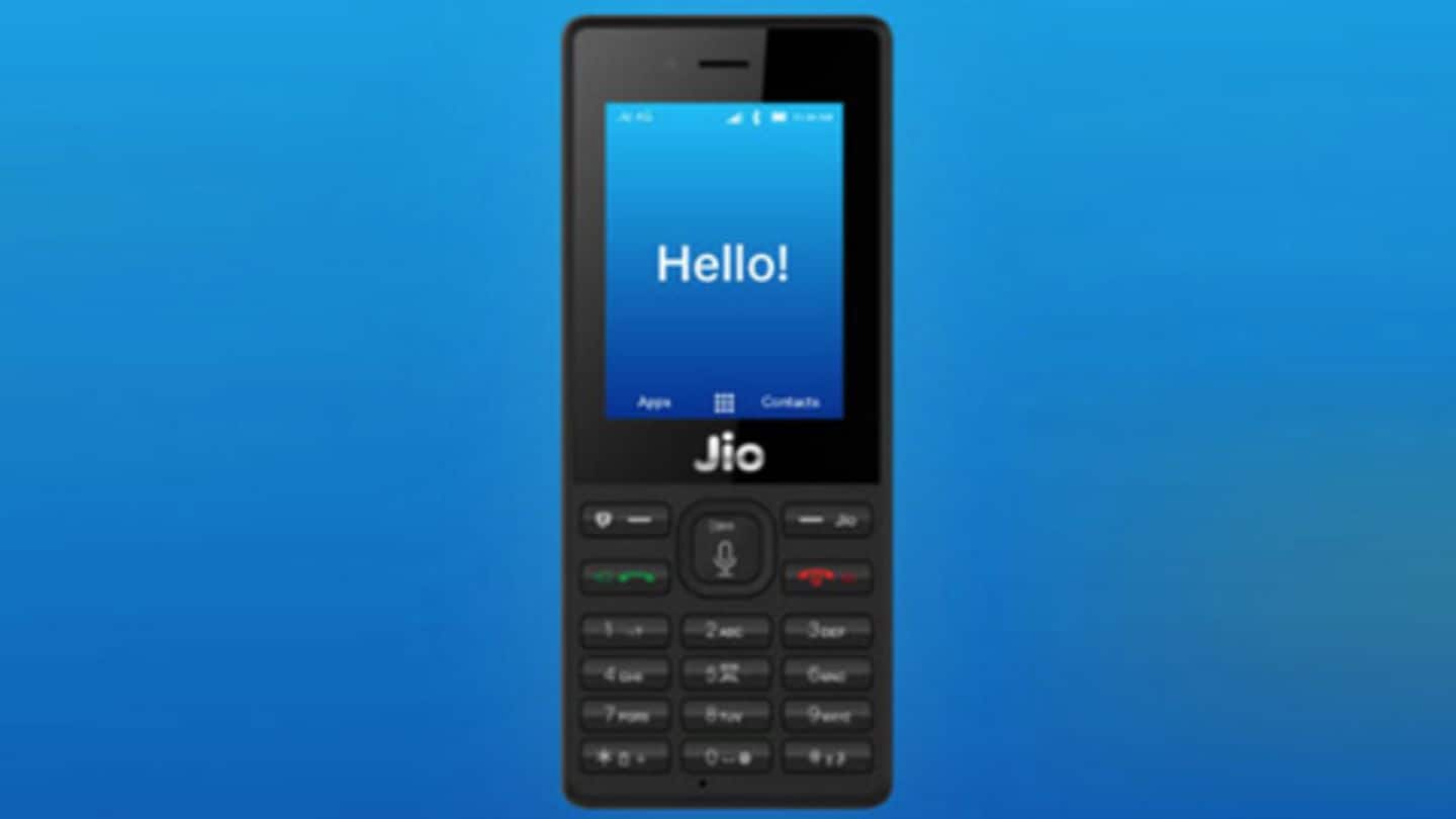 JioPhone with 6 months free usage available for Rs. 1,095